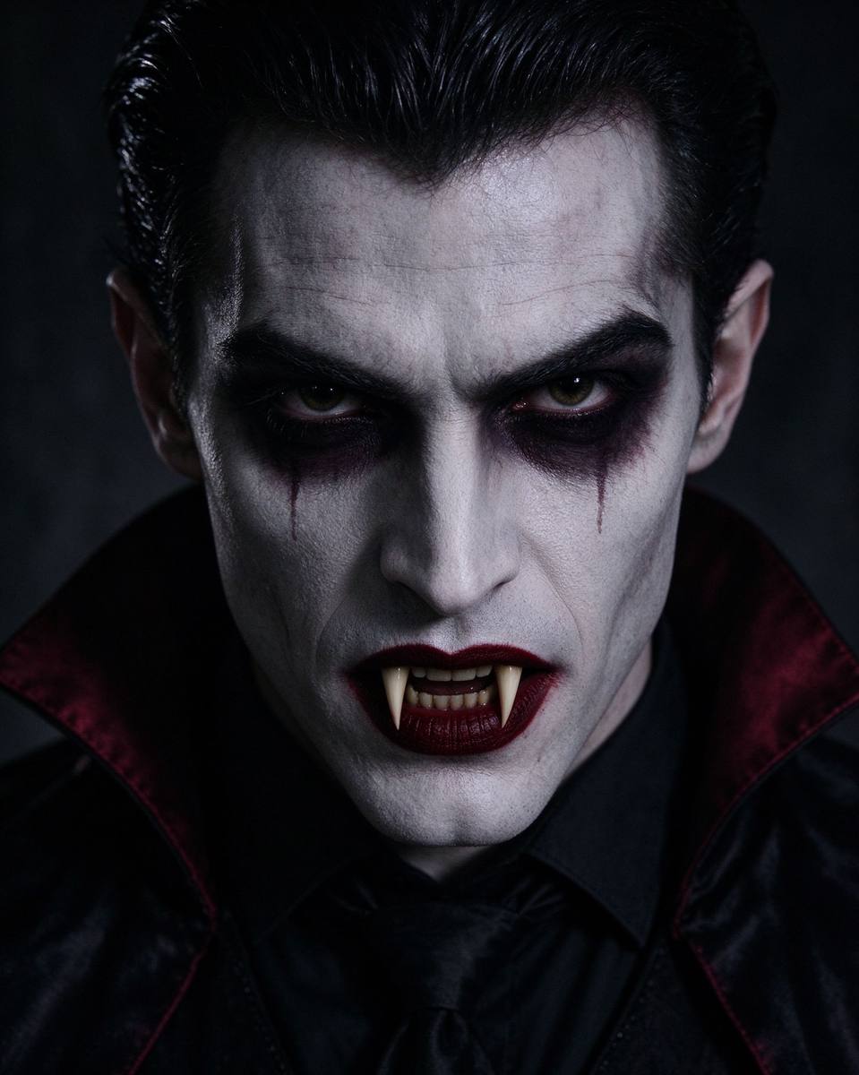 Vampire face filter preview