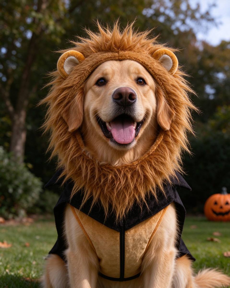 Dog Halloween costume overlay