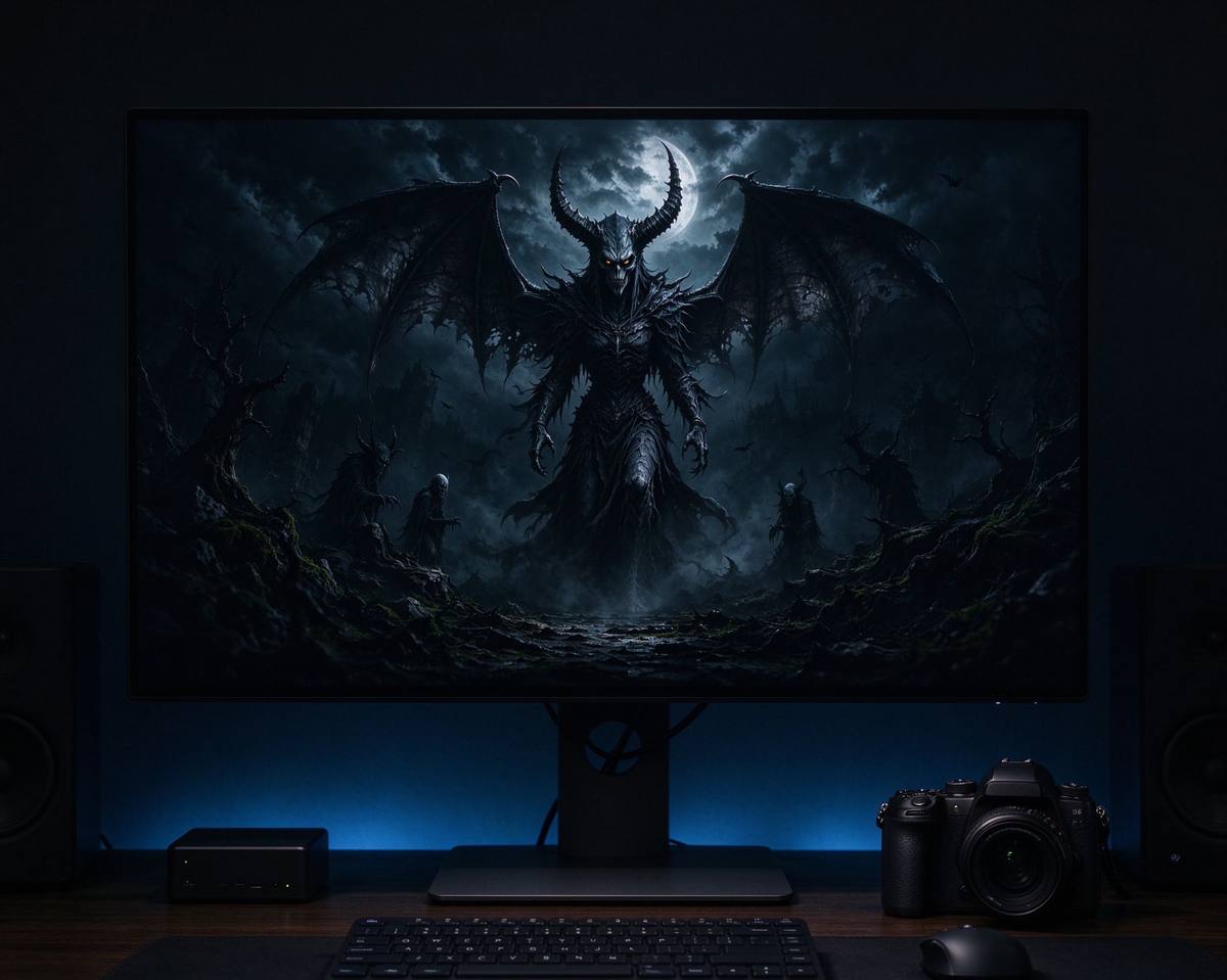 AI art prompt for a spooky scene
